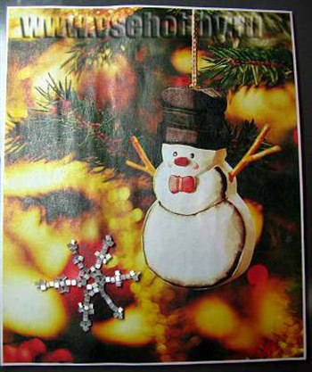 Новогодняя открытка ручной работы со снеговиком своими руками