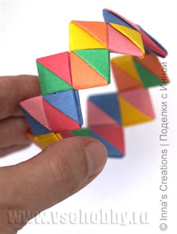 Оригами браслет из фантиков своими руками