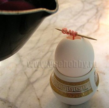Свеча ручной работы Пасхальное яйцо своими руками