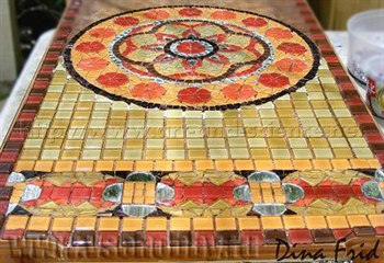 Восточный столик (мозаика ручной работы) своими руками