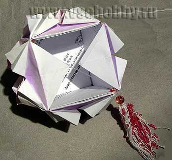 Кусудама 714: волшебный шар оригами своими руками