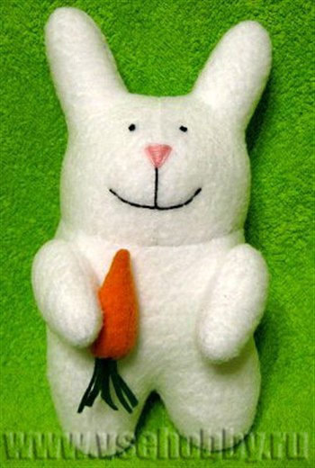Мягкая игрушка белый кролик своими руками