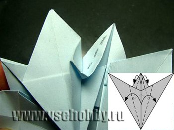 Снежинка оригами своими руками