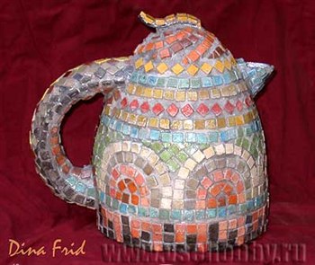 Мозаичный чайник своими руками